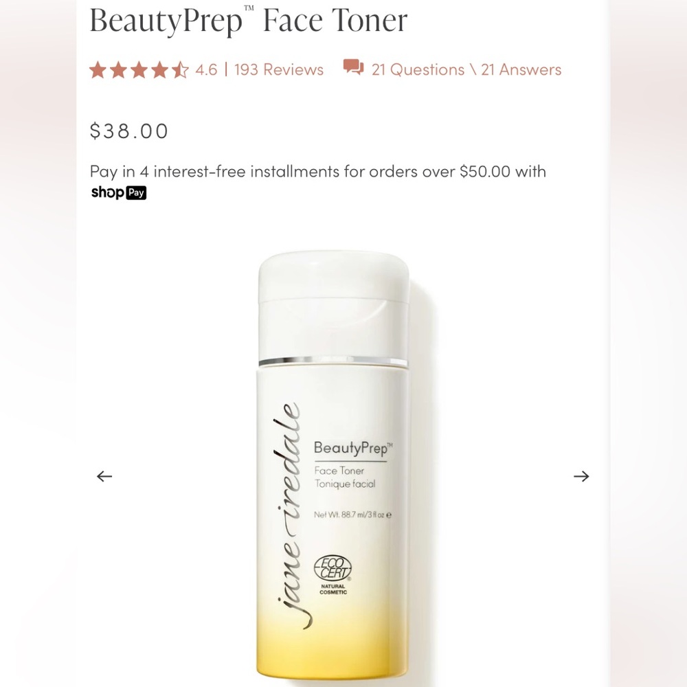 Jane Iredale” face toner, beauty prep your skin before makeup
